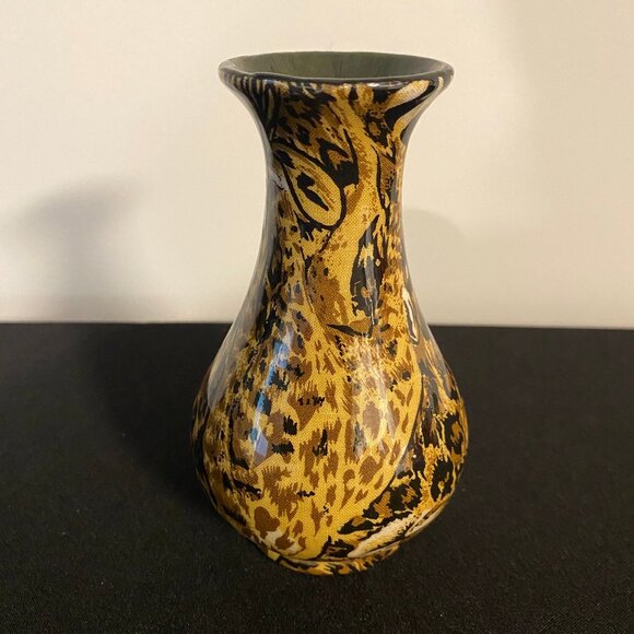 Animal Print Transfer Ware Glass Small Vase - Picture 4 of 4